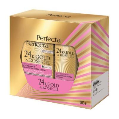 Perfecta 24K Gold & Rose Oil Zestaw dla kobiet 80 +