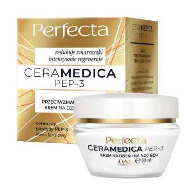 PERFECTA Ceramedica PEP-3 Silnie przeciwzmarszczkowy krem na dzień i na noc 60+, 50ml