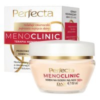 PERFECTA Menoclinic Ujędrniający przeciwzmarszczkowy krem do twarzy na dzień i na noc 50+, 50 ml