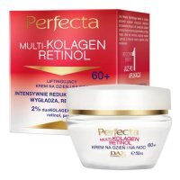 Perfecta Multi-Kolagen Retinol 60+ Liftingujący krem do twarzy na dzień i na noc, 50 ml