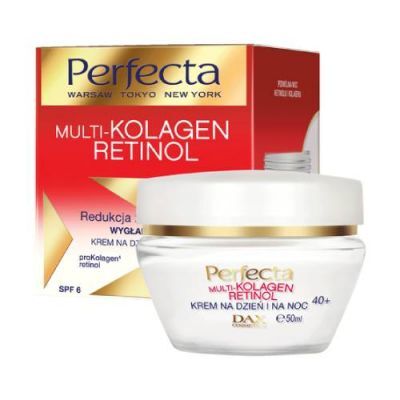 Perfecta Multikolagen Retinol Krem nawilżający na dzień i na noc 40+, 50 ml