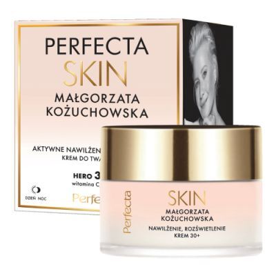 PERFECTA Skin Małgorzata Kożuchowska Krem do twarzy nawilżająco-rozświetlający na dzień i na noc 30+, 50ml