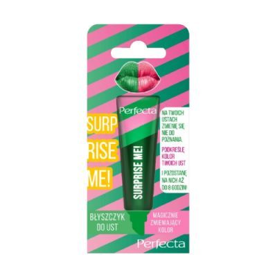 Perfecta Surprise Me! Błyszczyk do ust magicznie zmieniający kolor Green, 10 g