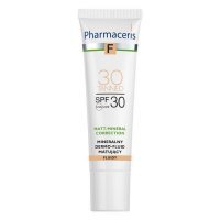 PHARMACERIS F Mineralny dermo-fluid matujący SPF30 - 30 Tanned, 30ml KRÓTKA DATA 31.08.2026
