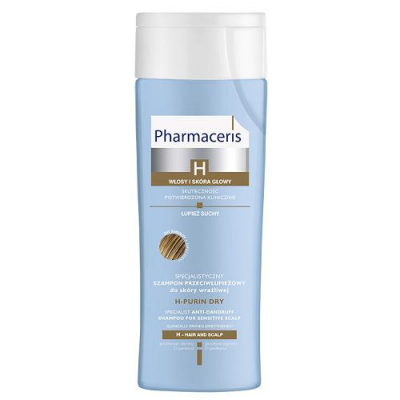 PHARMACERIS H-PURIN ŁUPIEŻ SUCHY specjalistyczny szampon przeciwłupieżowy do skóry wrażliwej 250 ml