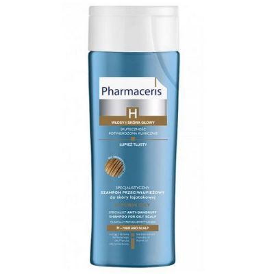 PHARMACERIS H-PURIN ŁUPIEŻ TŁUSTY specjalistyczny szampon przeciwłupieżowy do skóry łojotokowej 250
