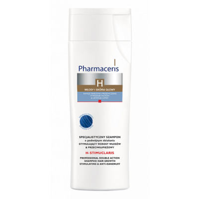 PHARMACERIS H STIMUCLARIS szampon o podwójnym działaniu stymulujący wzrost włosów i p.łupieżowy 250m