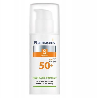 PHARMACERIS S SŁOŃCE SPF50+ MEDI ACNE PROTECT krem do skóry trądzikowej, tłustej i mieszanej 50 ml