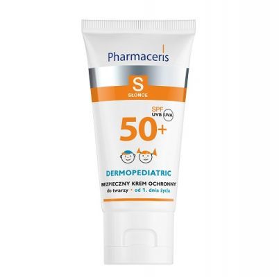PHARMACERIS S SŁOŃCE SPF50+ DLA NIEMOWLĄT I DZIECI Bezpieczny krem ochronny do twarzy 50 ml