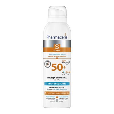 PHARMACERIS S SŁOŃCE SPF50+ DLA NIEMOWLĄT I DZIECI emulsja ochronna spray 150 ml