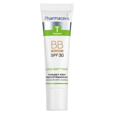 Pharmaceris T Acne Matt Tone BB Tonujący krem przeciwtrądzikowy 01 Light SPF 30, 30 ml
