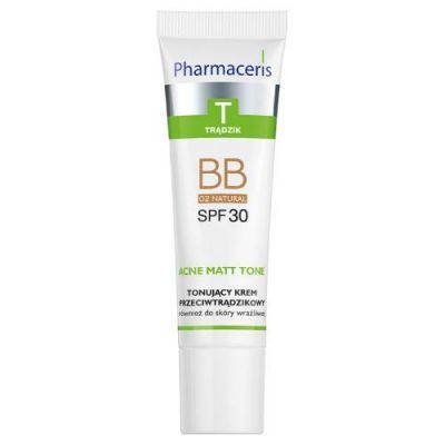 Pharmaceris T Acne Matt Tone BB Tonujący krem przeciwtrądzikowy 02 Natural SPF 30, 30 ml