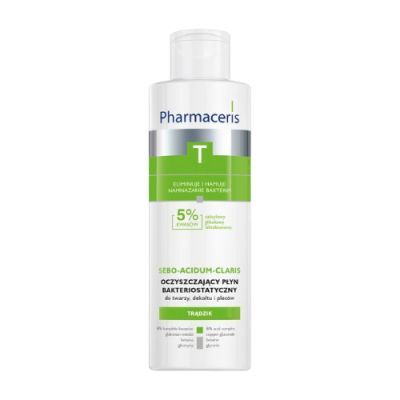 Pharmaceris T Sebo-Acidum-Claris Oczyszczający płyn bakteriostatyczny do twarzy, 190 ml