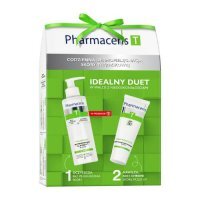 Pharmaceris T Zestaw Sebo-moistatic Krem nawilżająco-kojący, 50 ml + Puri-sebogel Żel myjący, 80 ml