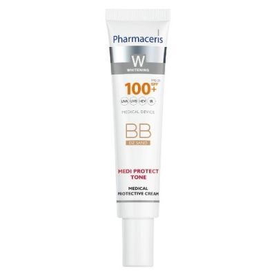 Pharmaceris W Medi Protect Tone Medyczny krem ochronny BB SPF 100+ 02 Sand, 40 ml