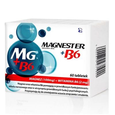 PHARMACY LAB Magnester + B6 Magnez + Witamina B6, 60 tabl.