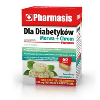 PHARMASIS DLA DIABETYKÓW MORWA + CHROM 60 tabletek