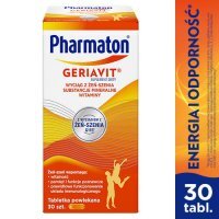 Pharmaton Geriavit, 30 tabl. KRÓTKA DATA 30.09.2026