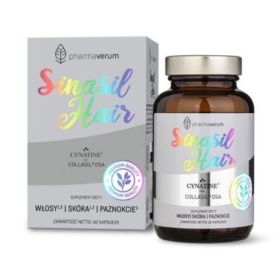 Pharmaverum SinasilHair włosy + skóra + paznokcie, 60 kaps.