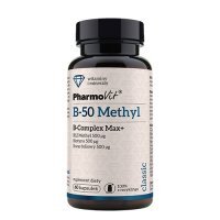 PHARMOVIT B50 Methyl B-Complex Max+ witaminy z grupy B 60kapsułek