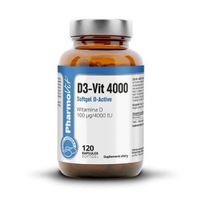 PHARMOVIT D3-Vit 4000 Softgel D-Active, 120 kapsułek