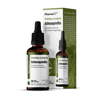PharmoVit Ekstrakty w kroplach Ashwagandha, 30 ml