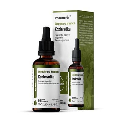 PharmoVit Ekstrakty w kroplach Kozieradka, 30 ml