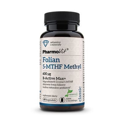 PHARMOVIT Folian 5-MTHF Methyl 600 mcg 60 kapsułek