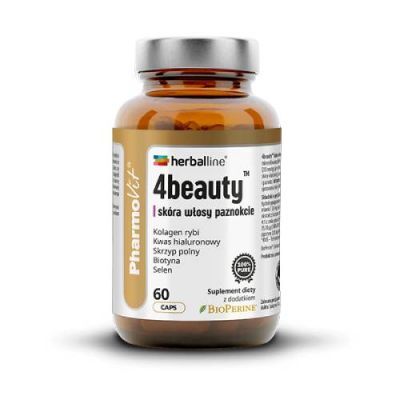 Pharmovit Herballine 4beauty™ skóra włosy paznokcie, 60 kaps.