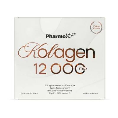 PHARMOVIT Kolagen 12 000 max, 30 ml x 30 szt.