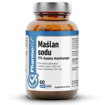 PHARMOVIT Maślan Sodu 71% kwasu masłowego, 60 kaps.