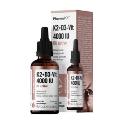 PHARMOVIT Witaminy K2+D3-Vit 4000 IU Oil Active, 30ml