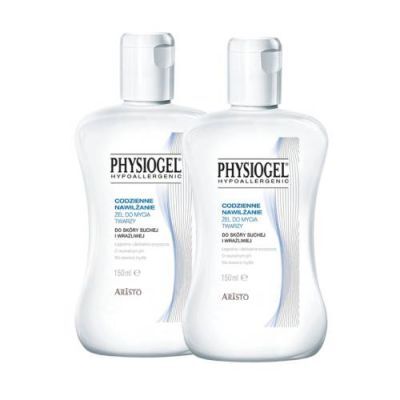 Physiogel Hypoallergenic Żel do mycia twarzy, 2 x 150 ml