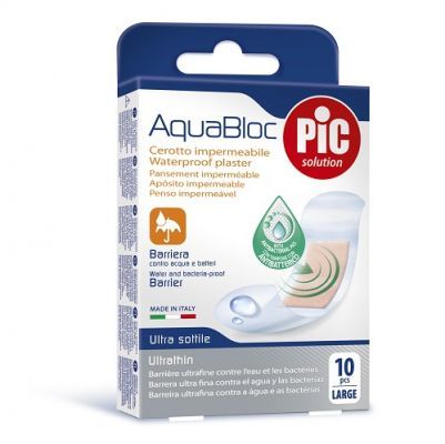 PIC AquaBlock plastry 25 x 72mm, 10 sztuk