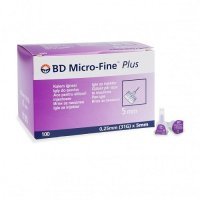 BD MICRO-FINE Igły do penów insulinowych 31G 0.25x5mm 100 sztuk + szablon iniekcyjny