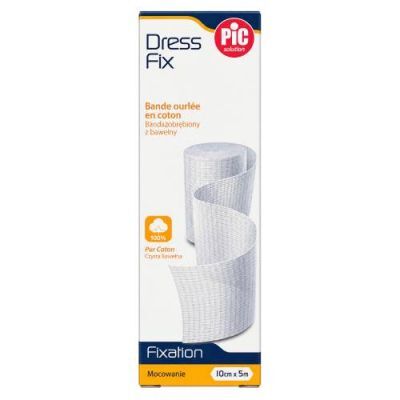 PIC Dress Fix Bandaż obrębiony 10 cm x 5 m, 1 szt.