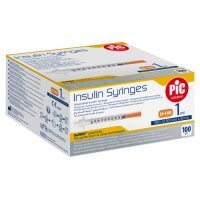PIC Insulin Syringes Jednorazowa strzykawka insulinowa 1 ml G30 0,30 mm x 8 mm, 100 szt.