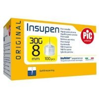 PIC Insupen Igły do penów 30G 8mm, 100 sztuk