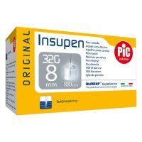 PIC Insupen Igły do penów insulinowych 32G 8mm, 100 sztuk