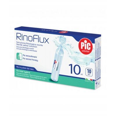 PIC RinoFlux sól fizjologiczna 10ml, 10 szt.