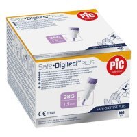 PIC Safe Digitest Plus Lancety 28 G x 1,5 mm, 100 szt.