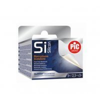 PIC SiSilicon plaster silikonowy 2,5 cm x 3 m na rolce z włókniny z technologią silikonową 1 sztuka