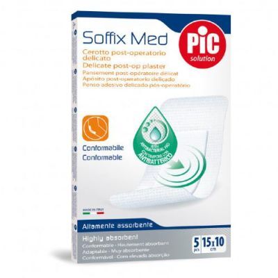 PIC SoffixMed Plastry 15x10cm, 5szt.