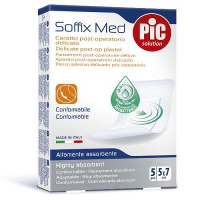 PIC SoffixMed Plastry 5x7cm, 5szt