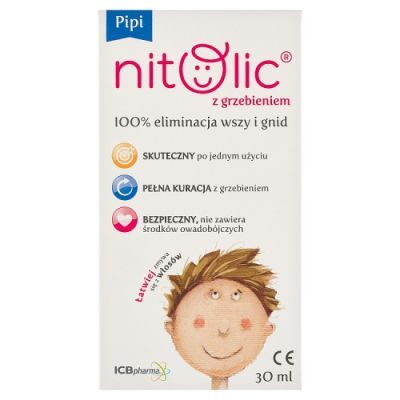 PIPI NITOLIC preparat przeciw wszawicy spray 30 ml + grzebień