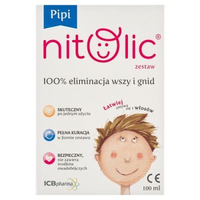 PIPI NITOLIC ZESTAW preparat przeciw wszawicy 100 ml