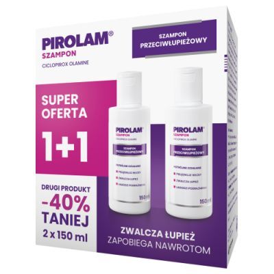 Pirolam Szampon przeciwłupieżowy, 2 x 150 ml