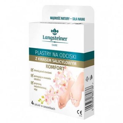 PLASTER na odciski z kwasem salicylowym KOMFORT 4 sztuki  LANGSTEINER