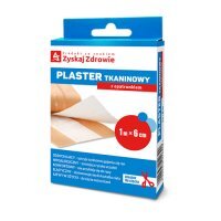 ZYSKAJ ZDROWIE Plaster tkaninowy z opatrunkiem 1m x 6 cm, 1 szt.