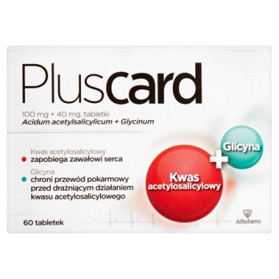 PLUSCARD 100 mg + 40 mg  60 tabletek